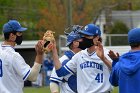 Baseball vs CGA  Wheaton College Baseball vs Coast Guard Academy during game one of the NEWMAC semi-finals playoffs. - (Photo by Keith Nordstrom) : Wheaton, baseball, NEWMAC